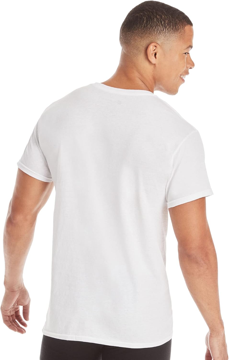 Men's Cotton, Moisture-Wicking Crew Tee Undershirts White